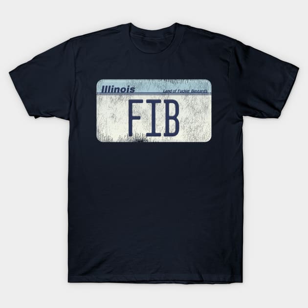Illinois FIB License T-Shirt by darklordpug